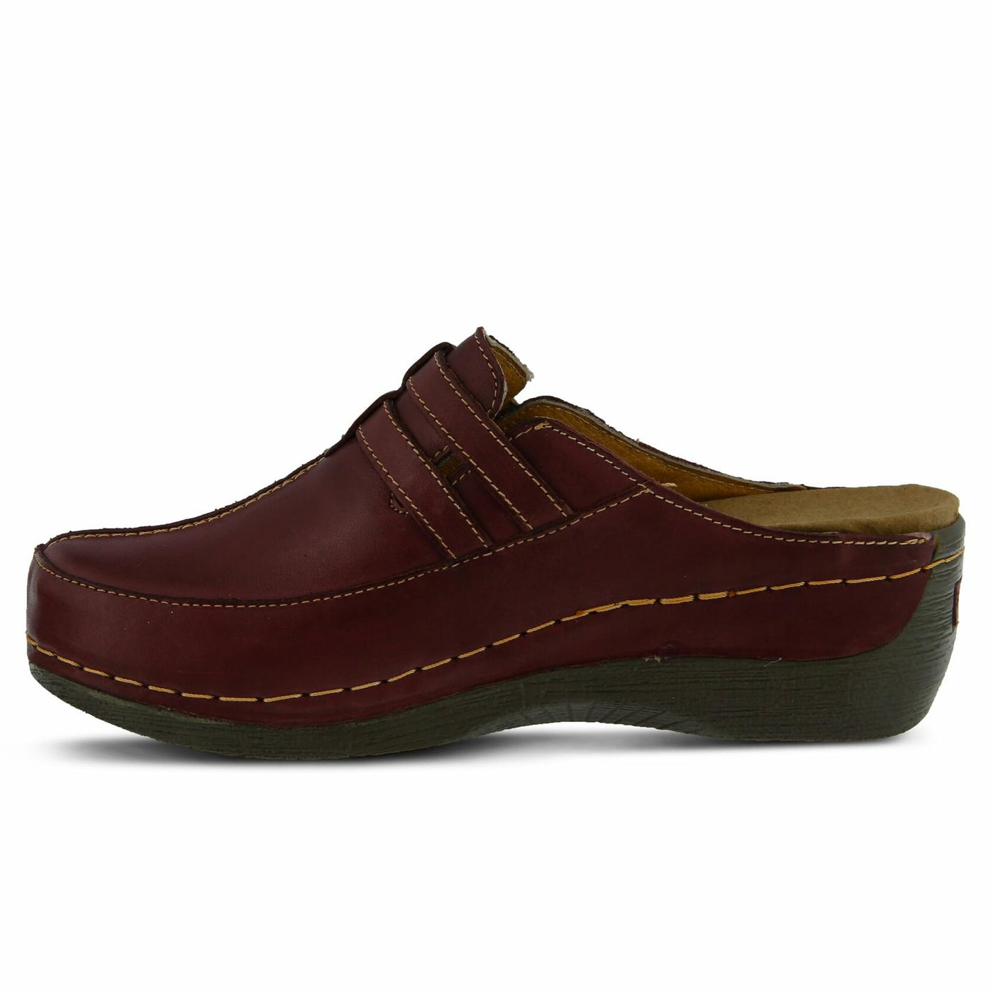Spring Step Happy Mule Clogs for Women - Ladies Slip-On Clogs with Ajdustable Straps - Comfortable Slip-On Loafers for Women - Bordeaux EU 42 / US 10.5-11
