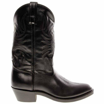 Laredo Mens Paris Round Toe Casual Boots Mid Calf - Black - Size 8 D_M