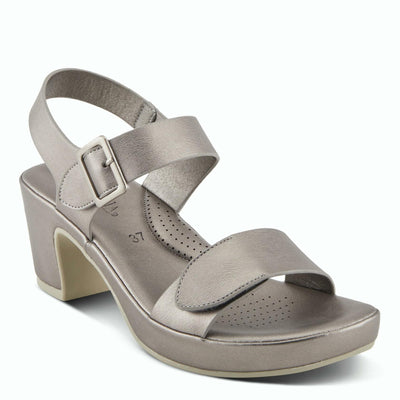 PATRIZIA Women's SANDLIN Slingback Heeled Sandals Pewter EU 41 / US 9.5-10