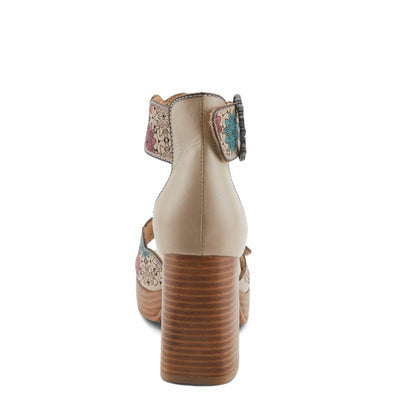 L'Artiste by Spring Step Women's Bangles Sandal, Beige Multi, 6.5-7