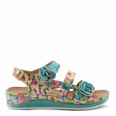 Spring Step L'Artiste Women's Joelina-Dazi Ankle Strap Sandal Turquoise Multi EU 39 / US 8.5