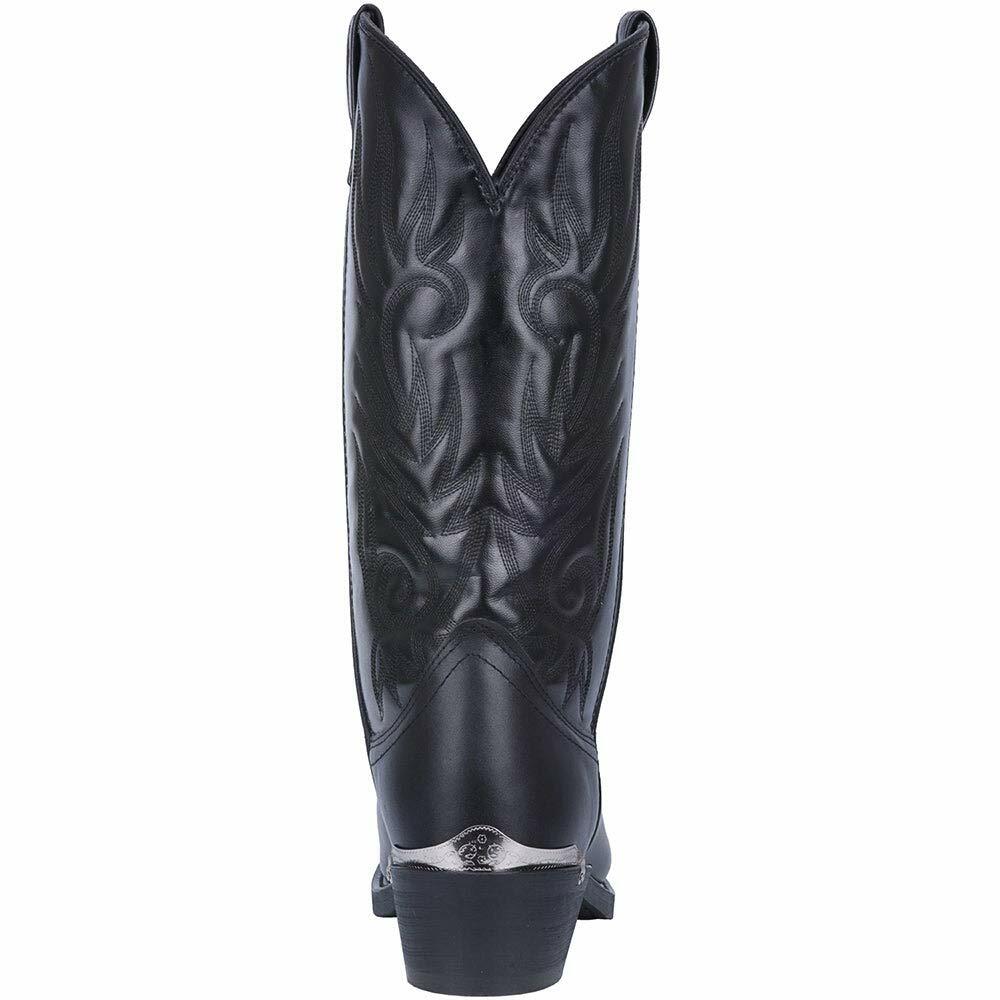 Laredo mens Mccomb Round Toe Cowboy Boots2, Black, 9 X-Wide