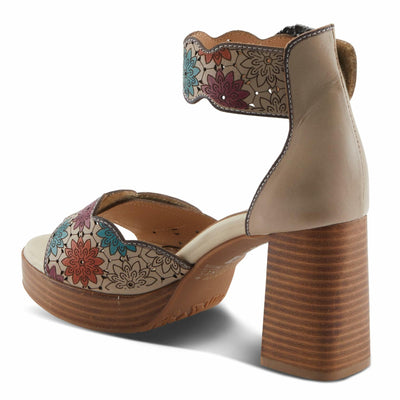 L'Artiste by Spring Step Women's Bangles Sandal, Beige Multi, 6.5-7