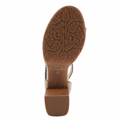 L'Artiste by Spring Step Women's Bangles Sandal, Beige Multi, 6.5-7