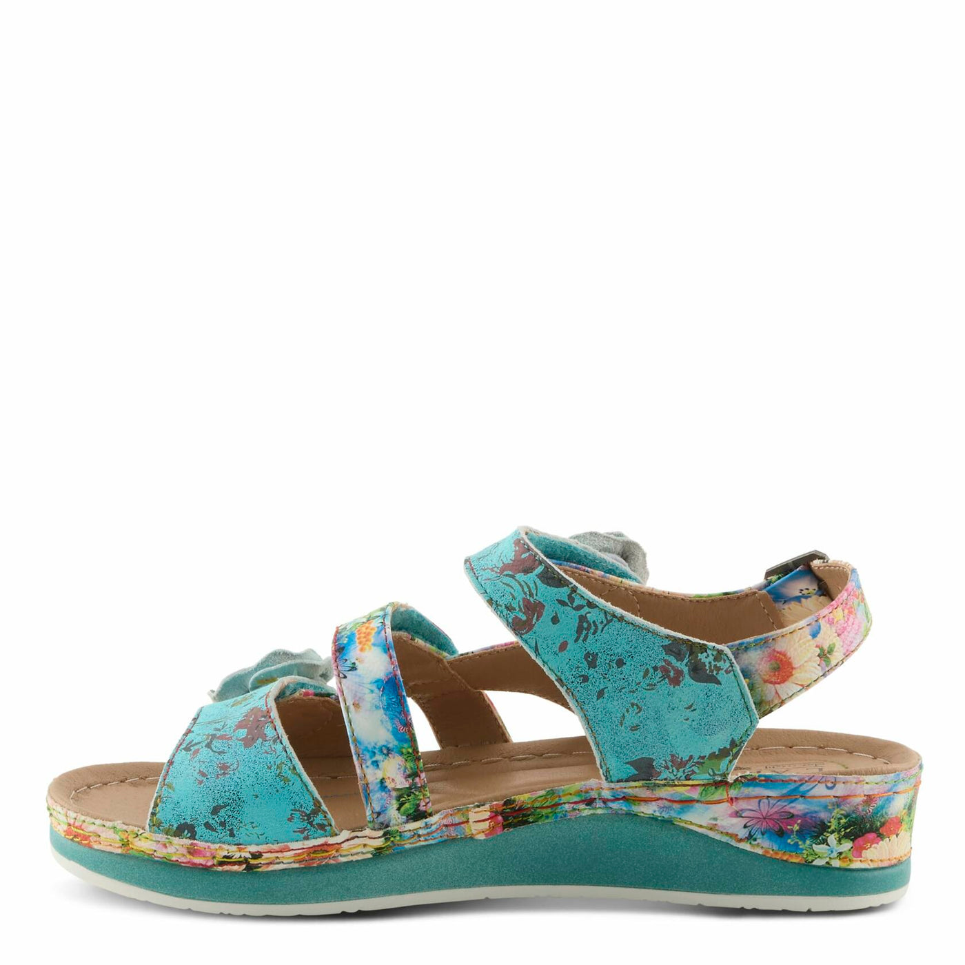 Spring Step L'Artiste Women's Joelina-Dazi Ankle Strap Sandal Turquoise Multi EU 39 / US 8.5