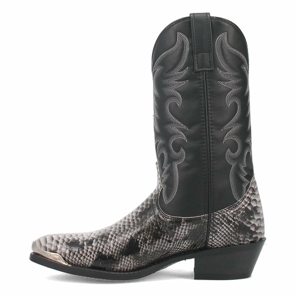 Laredo Men's 68067 Monty Western Boot,Black / White,7.5 D US