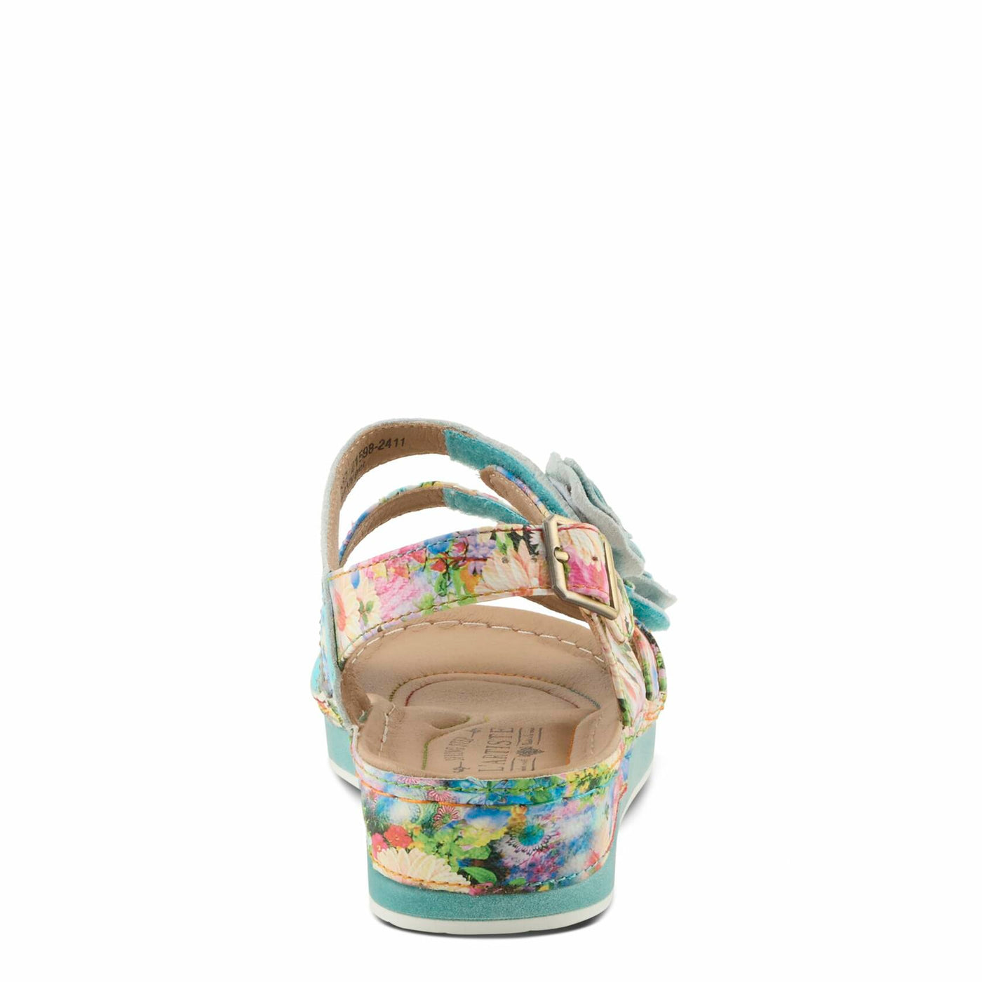 Spring Step L'Artiste Women's Joelina-Dazi Ankle Strap Sandal Turquoise Multi EU 39 / US 8.5
