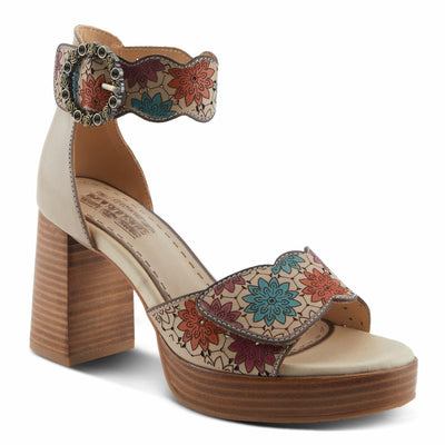 L'Artiste by Spring Step Women's Bangles Sandal, Beige Multi, 6.5-7