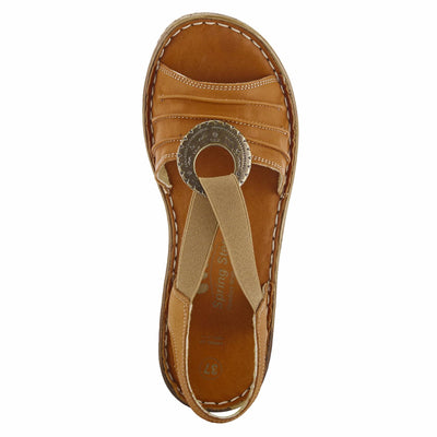 Spring Step KARMEL Sandal, Camel, 42 Medium EU 10.5-11 US