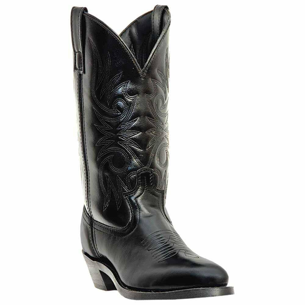 Laredo Mens Paris Round Toe Casual Boots Mid Calf - Black - Size 8 D_M