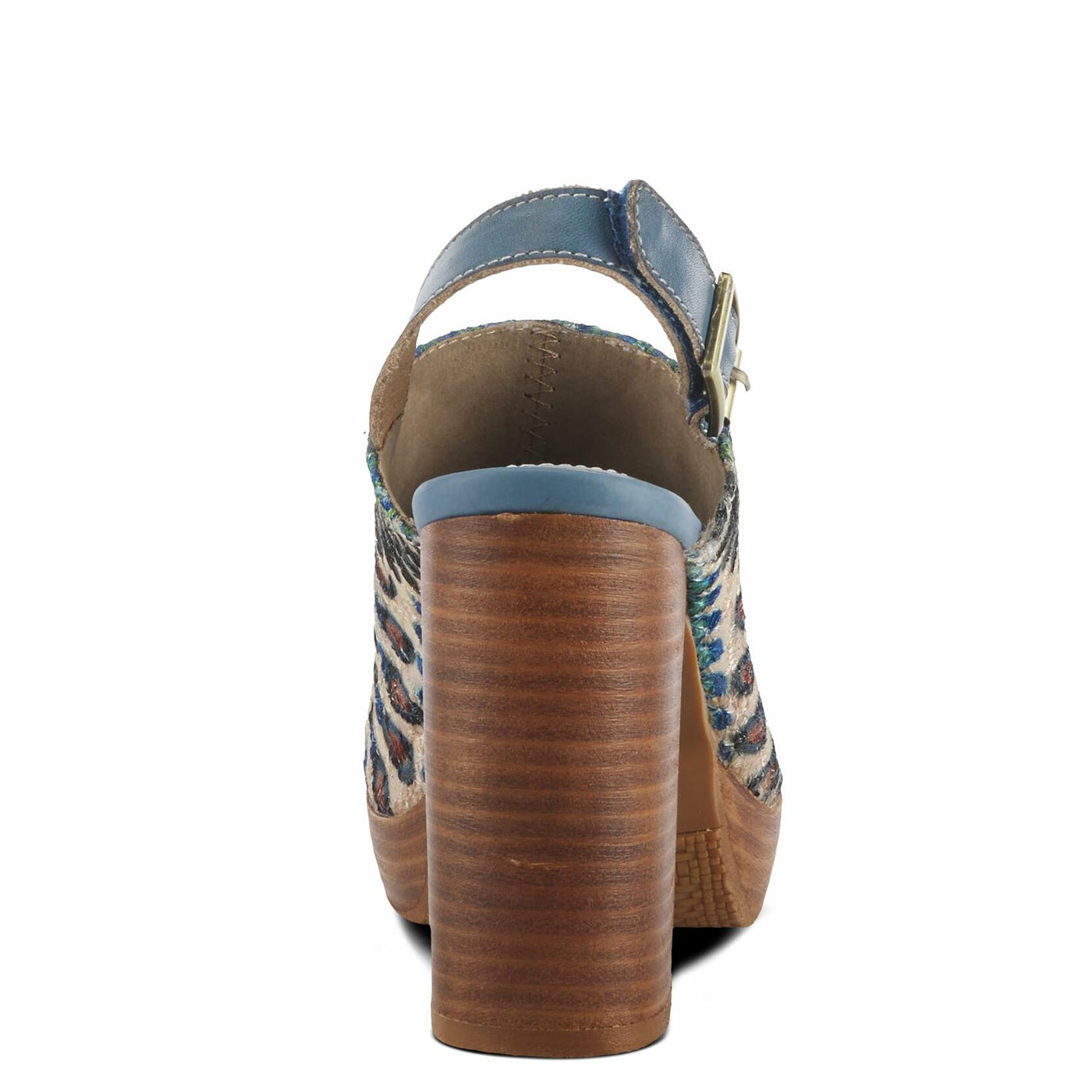 Spring Step L'Artiste Women's Zipi Leather Shootie Blue Multi EU 35 / US 5
