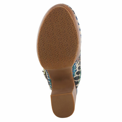 Spring Step L'Artiste Women's Zipi Leather Shootie Blue Multi EU 35 / US 5