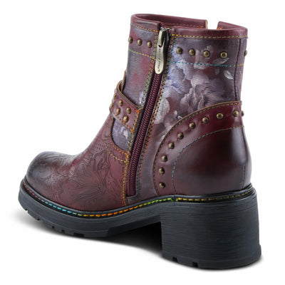 L'Artiste by Spring Step Women's Branchout Fashion Boot, Bordeaux Multi, 10