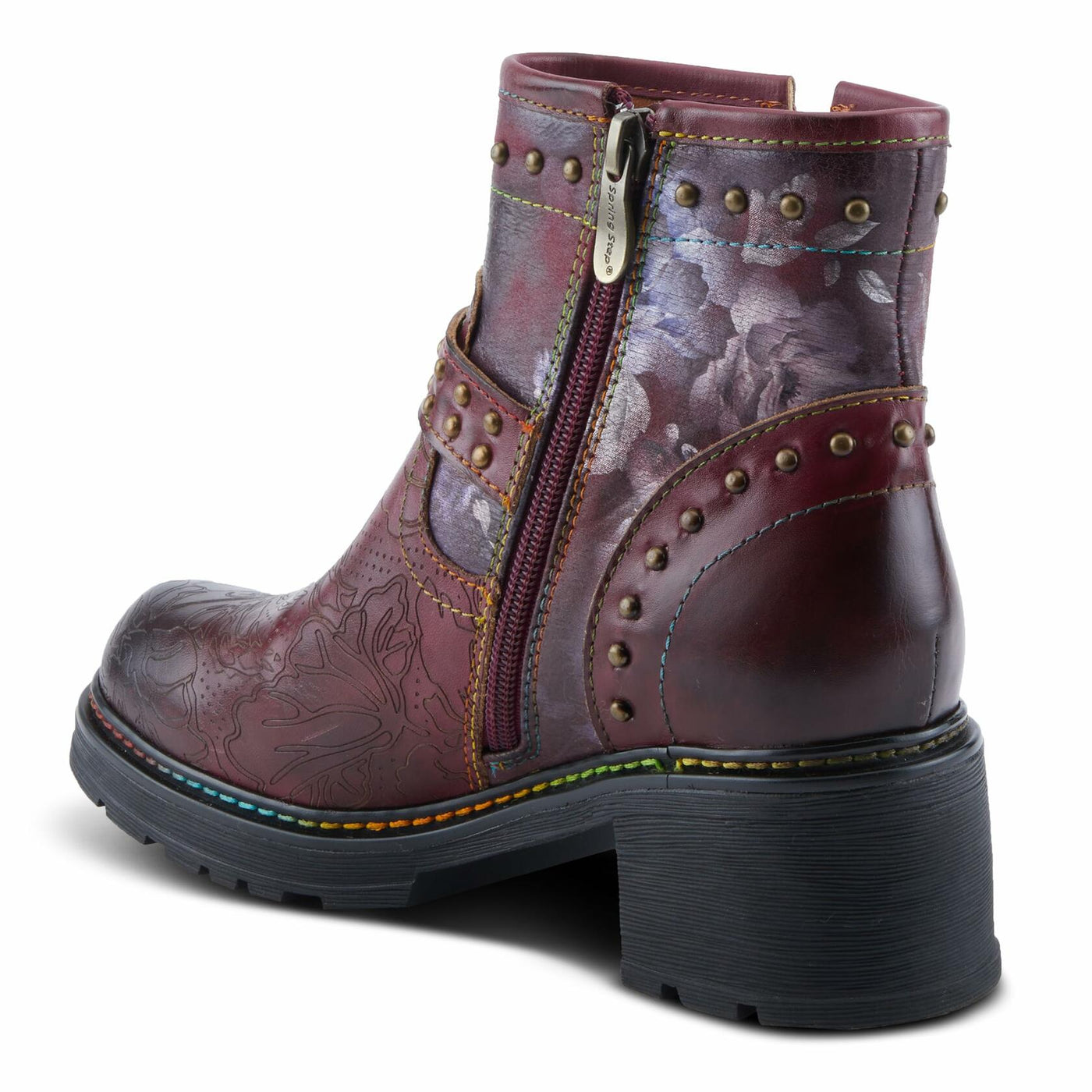 L'Artiste by Spring Step Women's Branchout Fashion Boot, Bordeaux Multi, 10