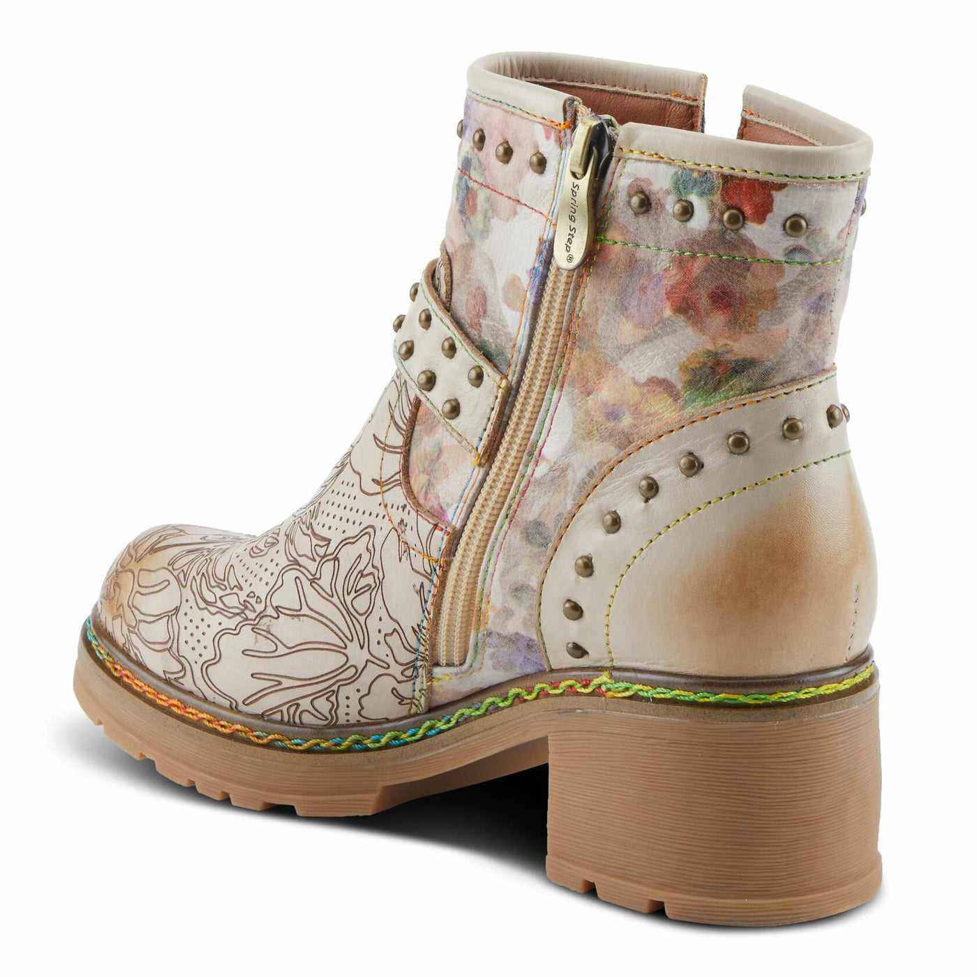 L'Artiste by Spring Step Women's Branchout Fashion Boot, Beige Multi, 11