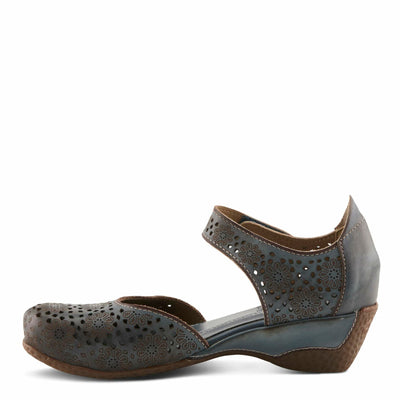 Spring Step L'Artiste Women's Americana Wedge Mary Jane Shoe Navy EU 37 / US 6.5-7