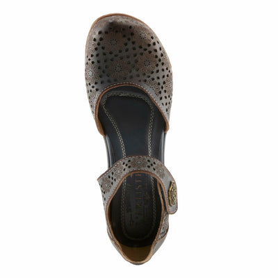 Spring Step L'Artiste Women's Americana Wedge Mary Jane Shoe Navy EU 37 / US 6.5-7