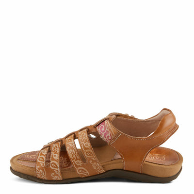 Spring Step L'Artiste Women's ACTIONETTA Artistic Sandals with Multiple Hook and Loop Closures Navy Multi EU 42 / US 10.5-11