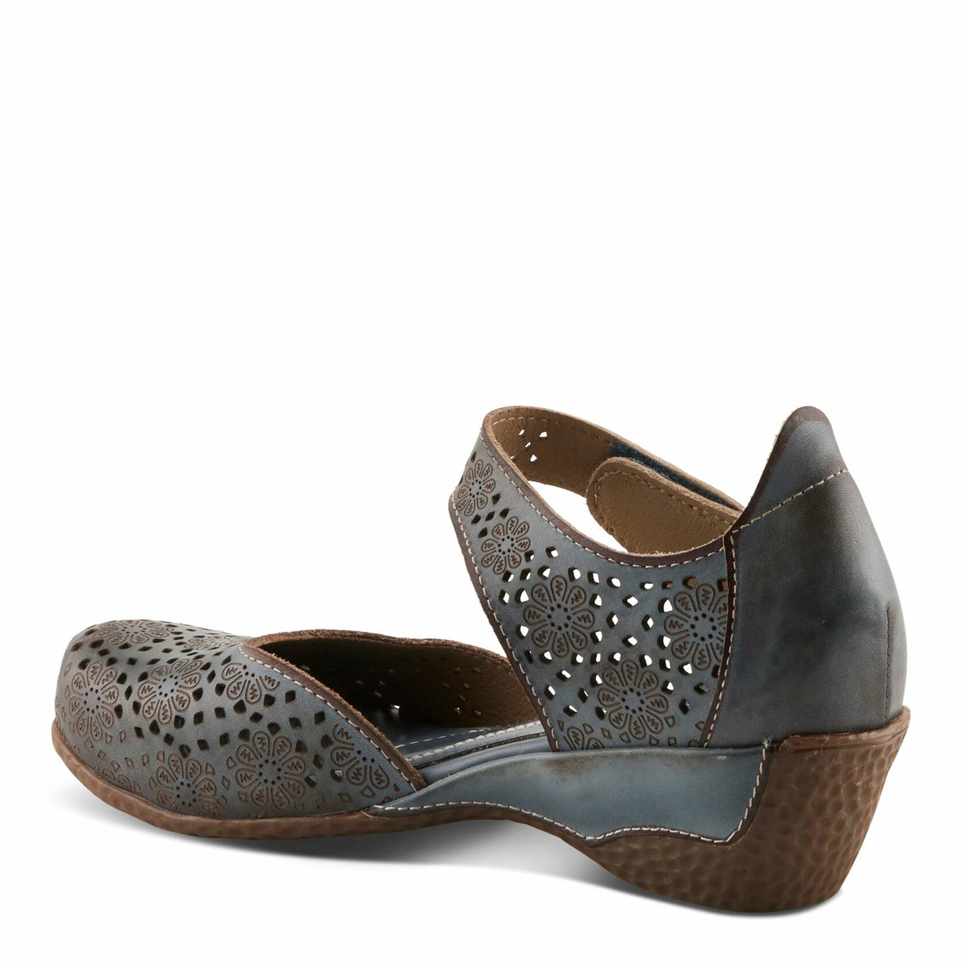 Spring Step L'Artiste Women's Americana Wedge Mary Jane Shoe Navy EU 37 / US 6.5-7