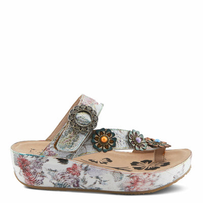 L'Artiste by Spring Step Women's Blissbloom Sandal, Ice Multi, 6.5-7