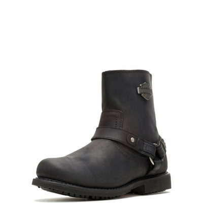 Harley-Davidson mens Scout Leather Motorcycle Harness Casual Boot, Black, 9