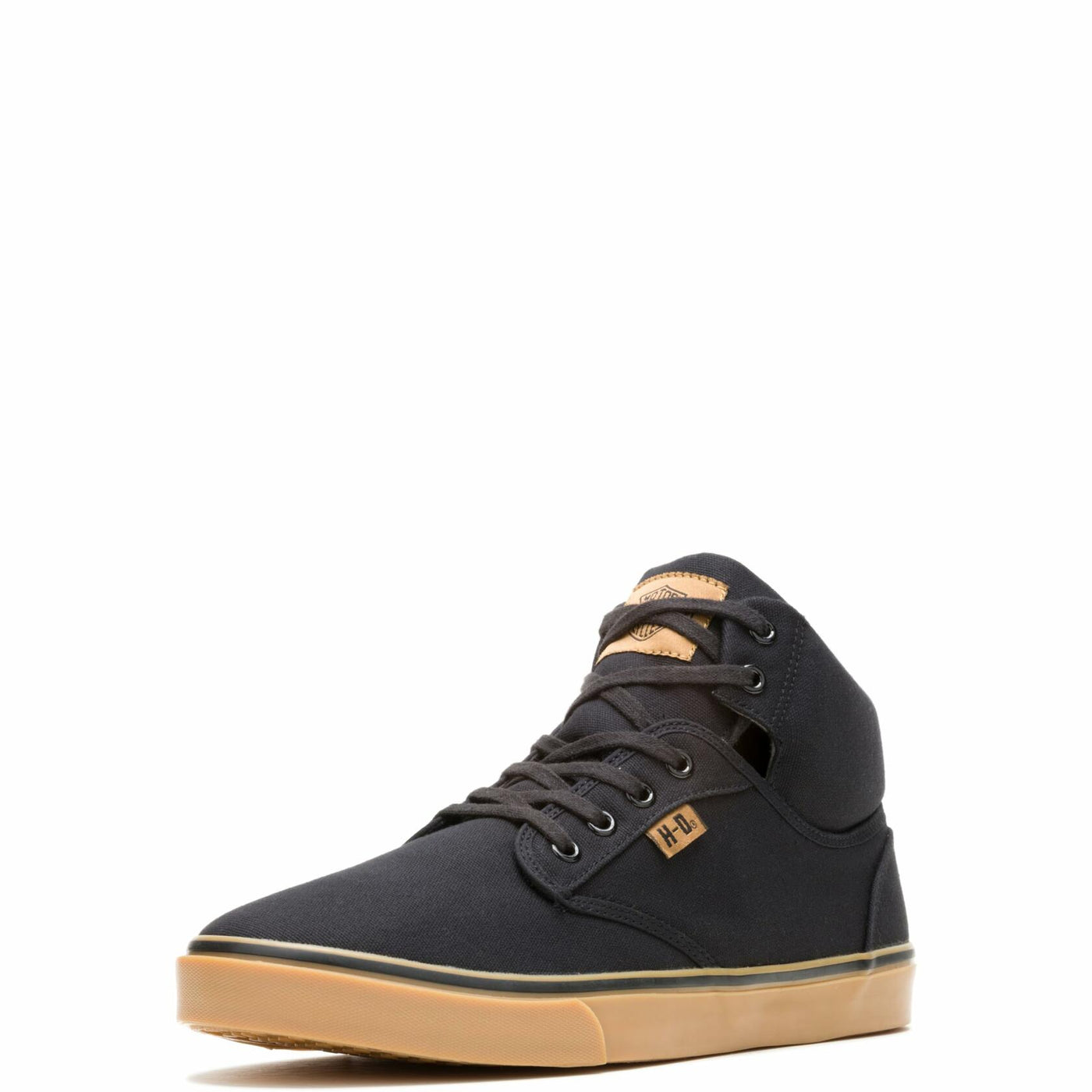Harley-Davidson Men's Wrenford Canvas Motorcycle Casual Sneaker, Black, 7