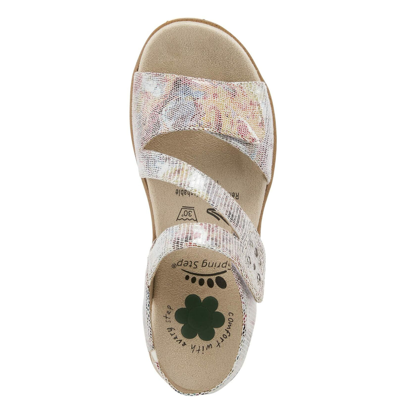 Spring Step Women's Haydennie Slingback Sandal Off White Multi EU 41 / US 9.5-10