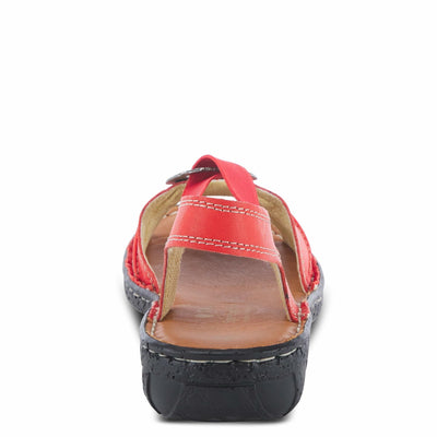 Spring Step KARMEL Sandal, Red, 38 Medium EU 7.5-8 US