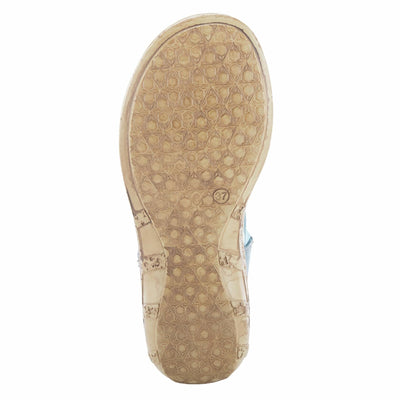 Spring Step KARMEL Sandal, Denim Blue, 40 Medium EU (US 9 US)