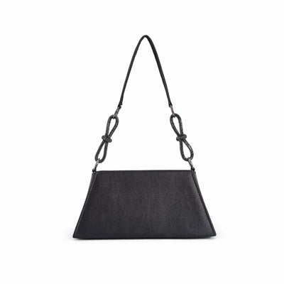 Lady Couture AMY Rhinestone Bow Handbag, Black