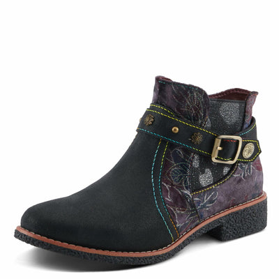 Spring Step L'Artiste Airies Women's Chelsea Boot - Edgy Studs, Ornate Embellishments, Show-Stopping Style Black Metallic EU 37 / US 6.5-7