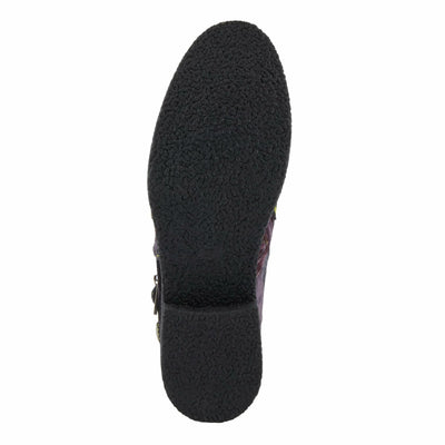 Spring Step L'Artiste Airies Women's Chelsea Boot - Edgy Studs, Ornate Embellishments, Show-Stopping Style Black Metallic EU 37 / US 6.5-7