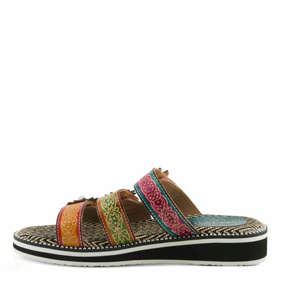 L'Artiste by Spring Step Women's Maryse Sandal, Rainbow Multi, 10.5-11