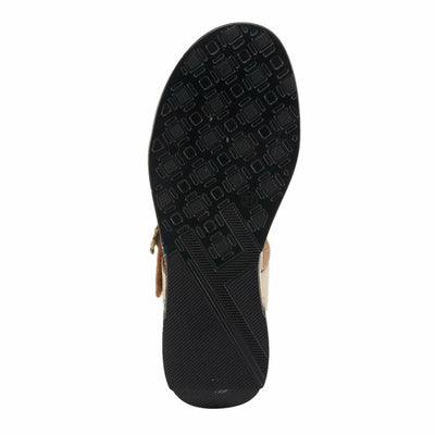 Spring Step L'Artiste Women's ALORA - Hand-Painted Lightweight Athleisure Sandals for Women Light Beige Multi EU 38 / US 7.5-8