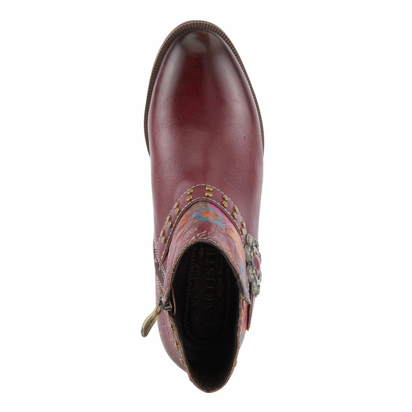 L'Artiste by Spring Step Women's Daintylady Western Boot, Bordeaux Multi, 8.5