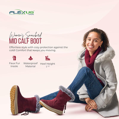 Flexus Women's Snowbird Navy Boots EU 40 / US 9