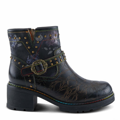 L'Artiste by Spring Step Women's Branchout Fashion Boot, Black Multi, 5