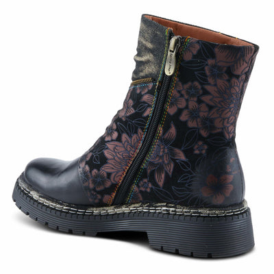 L'Artiste by Spring Step Women's Avrilrose Urban Booties, Black Multi, 9