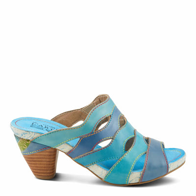 L'Artiste by Spring Step Women's Pita Sandal, Turquoise Multi, 9