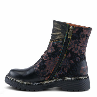 L'Artiste by Spring Step Women's Avrilrose Urban Booties, Black Multi, 9