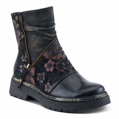 L'Artiste by Spring Step Women's Avrilrose Urban Booties, Black Multi, 9