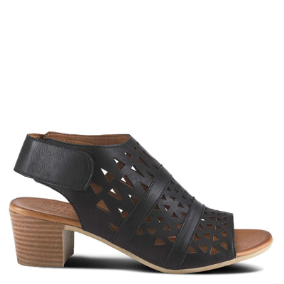 Spring Step Women's Style Dorotha Black Euro Size 40 Leather Sandal