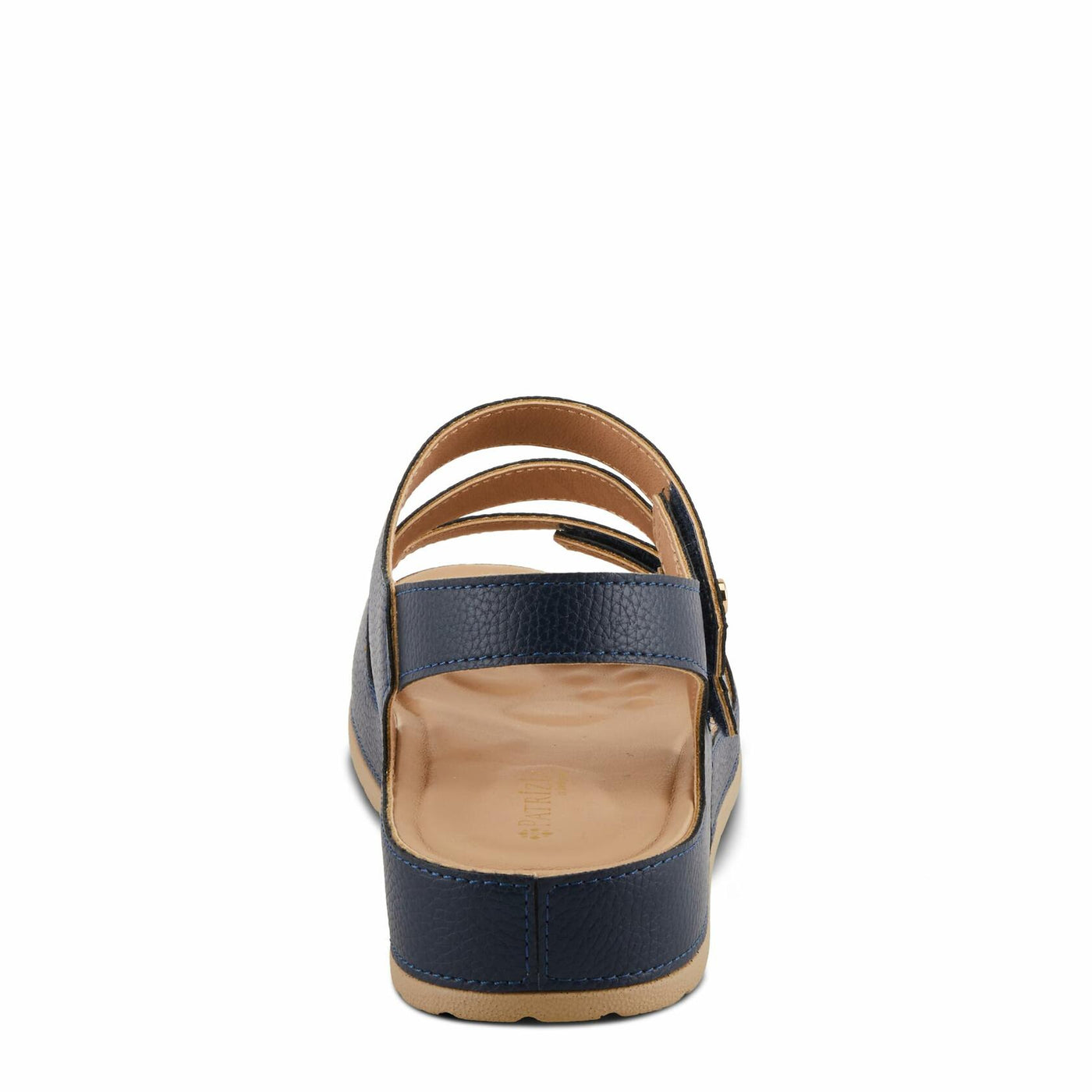 PATRIZIA Women's AREZA Asymmetrical Slingback Flat Sandals Navy EU 35 / US 5