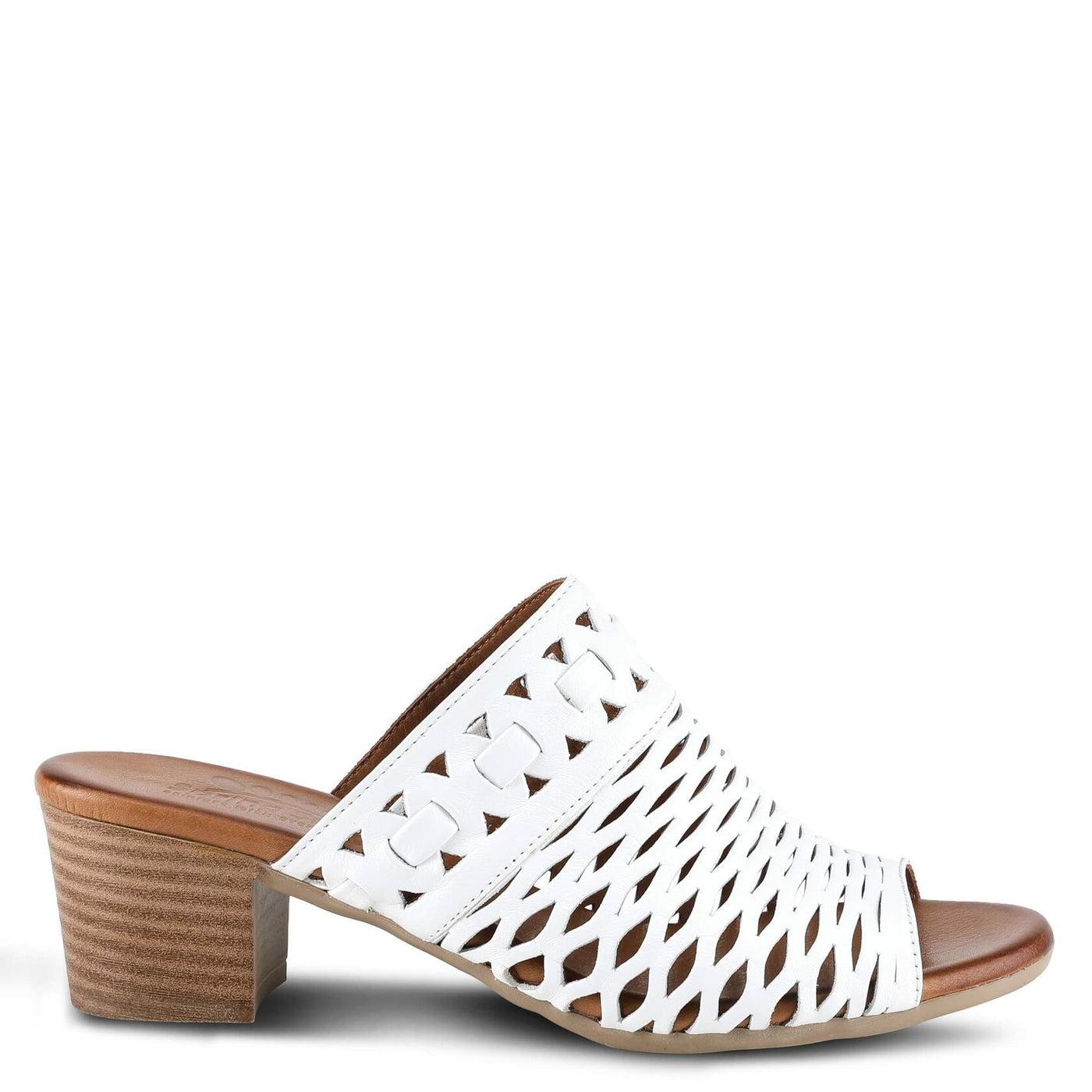 Spring Step Women's Anika Slide Sandal White EU 41 / US 9.5-10