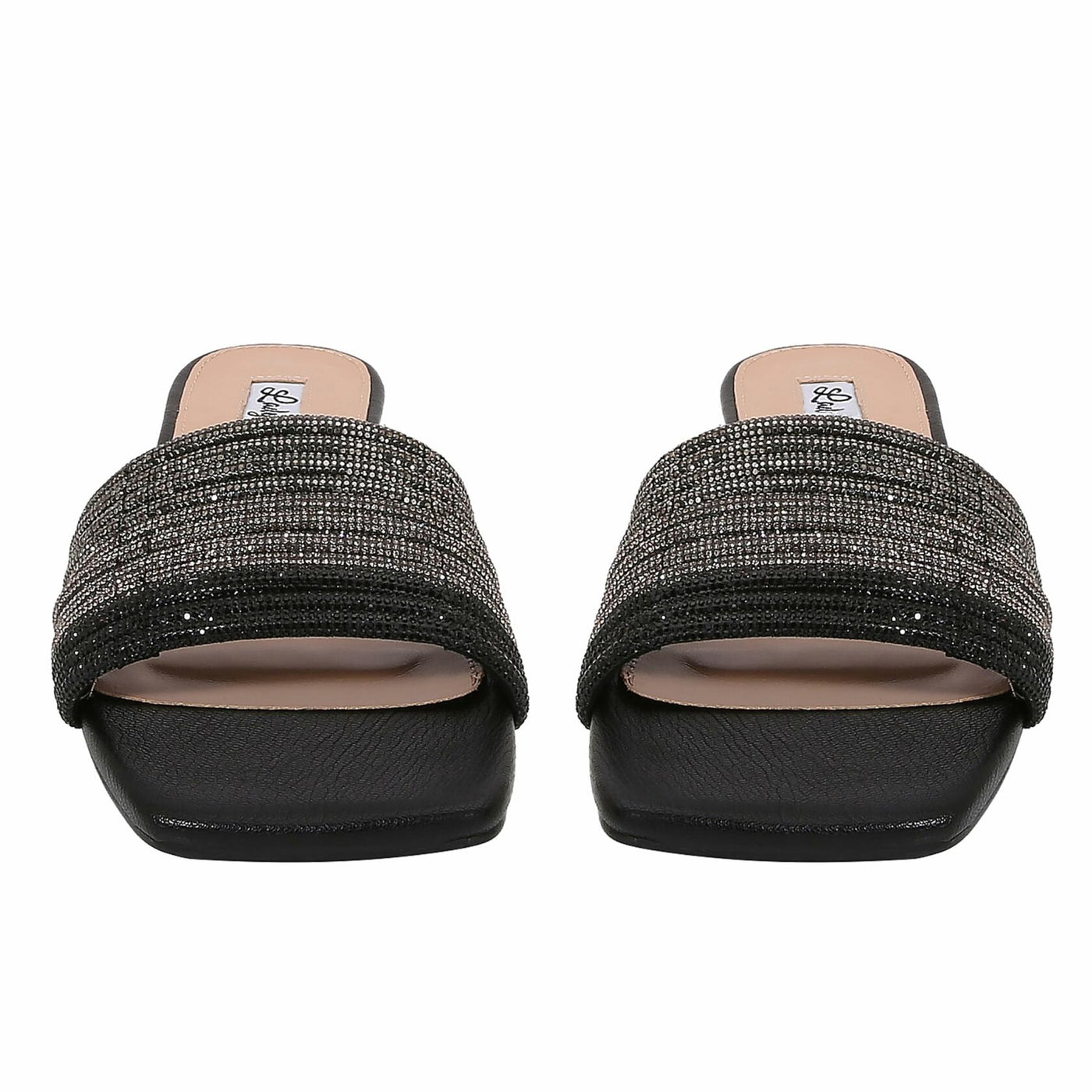 Lady Couture AMAZING Multi Color Straps Slide, Black Multi, 10