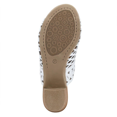 Spring Step Women's Anika Slide Sandal White EU 36 / US 5.5-6