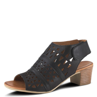 Spring Step Women's Style Dorotha Black Euro Size 40 Leather Sandal