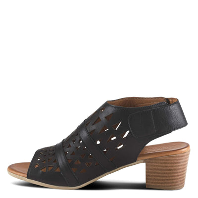 Spring Step Women's Style Dorotha Black Euro Size 40 Leather Sandal