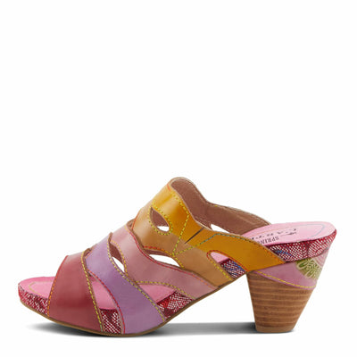 L'Artiste by Spring Step Women's Pita Sandal, Pink Multi, 5