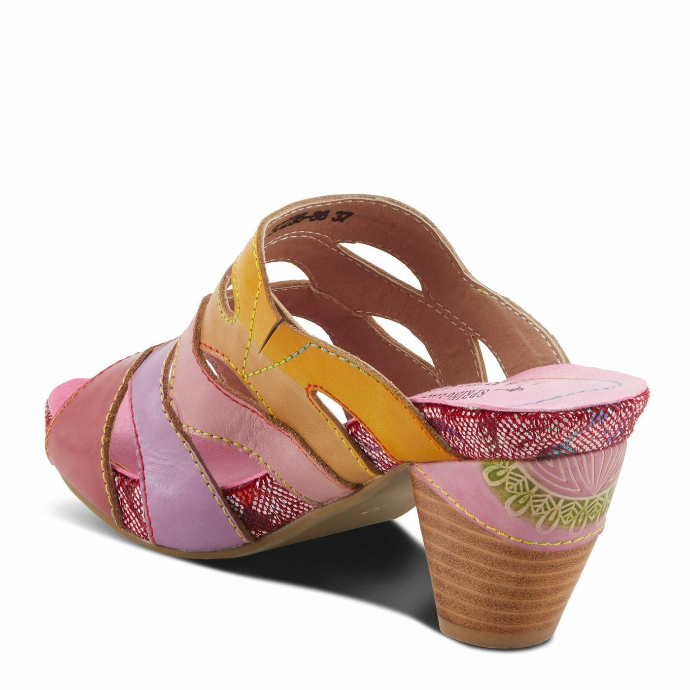 L'Artiste by Spring Step Women's Pita Sandal, Pink Multi, 9